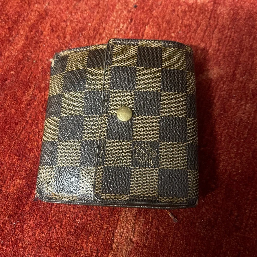 Louis Vuitton Wallet Leather Brown Authentic